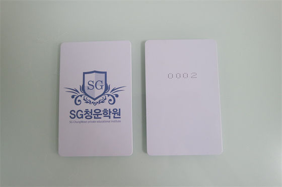 85.5*54*0.84mm M1 RFID 카드 13.56MHZ PVC 충전（充塡） 물질