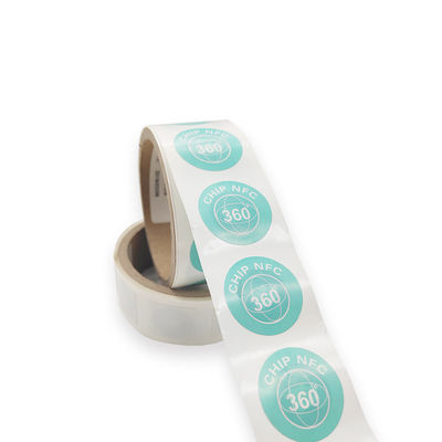 칼라 인쇄 RFID NFC는 NFC 태그 라벨 PET / PVC 재료를 태깅합니다