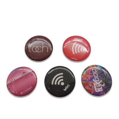 금속 태그 30 밀리미터 에폭시 반대 금속 NFC 태그 위의 PET 기판 RFID
