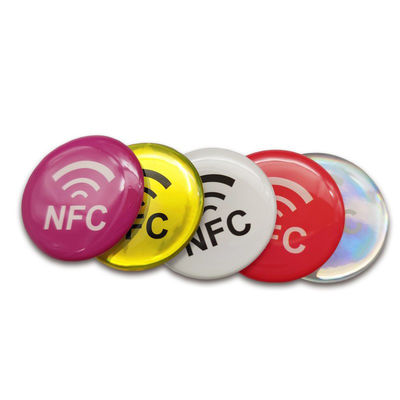 지름 30 밀리미터 에폭시 카드 13.56MHZ Nfc 에폭시 태그 ISO14443A