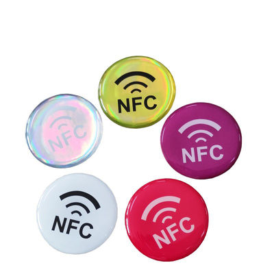 지름 30 밀리미터 에폭시 카드 13.56MHZ Nfc 에폭시 태그 ISO14443A