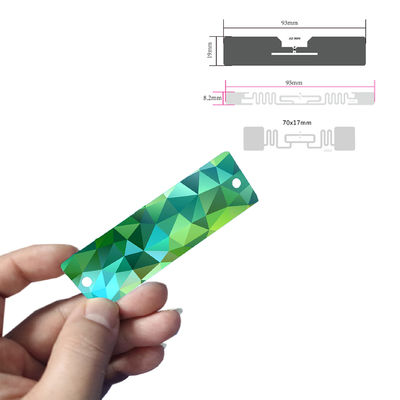 860~960MHz를 읽어 먼 곳으로 RFID UHF 카드 130X40mm을 출력하기